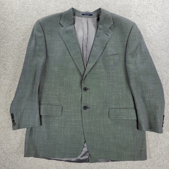 VTG Chaps Ralph Lauren Ranger 1998 Jacket Mens 46R Gray Wool Cashmere Blend - Picture 1 of 15